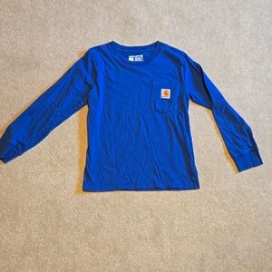 Boys 8/10 Blue Carhartt Long Sleeve Shirt